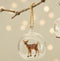 Hertje in glazen kerstbal - Sass & Belle