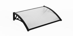 909 Outdoor - Weerbestendige Deurluifel - UV-polycarbonaat en Aluminium - 100 x 80 cm