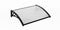 909 Outdoor - Weerbestendige Deurluifel - UV-polycarbonaat en Aluminium - 100 x 80 cm