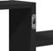 vidaXL - Wandschap - 104x15x49 - cm - bewerkt - hout - zwart
