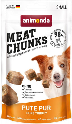 Animonda Meat Chunks Kalkoen puur Adult 60gram -hondensnacks-hondensnoepjes-