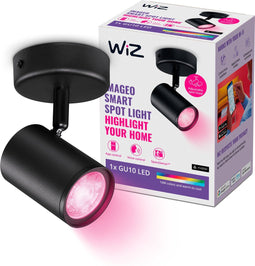 WiZ Imageo - Opbouwspot - Slimme LED Verlichting - Draaibaar - Zwart