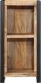 vidaXL - Nachtkastje - 40x30x80 - cm - Massief - Hout - Ruw - Mango