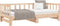 vidaXL - Slaapbank - met - onderschuifbed - 90x190 - cm - massief - grenenhout
