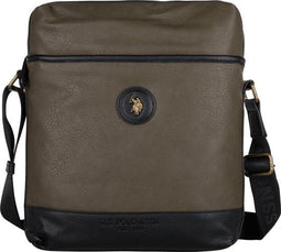 US POLO NEW SCOTTSDALE - Crossbodytas - PU/TPU - Legergroen / Zwart