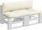 vidaXL - Palletkussens - 2 - st - stof - zandkleurig