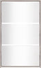 vidaXL - Schoenenkast - met - spiegel - 3-laags - 63x17x102,5 - cm - betongrijs