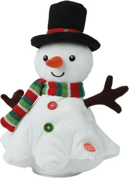 Sneeuwpop pesl15b22.8h25.4 cm wit/rood