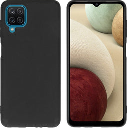 iMoshion Hoesje Geschikt voor Samsung Galaxy A12 Hoesje Siliconen - iMoshion Color Backcover - Zwart