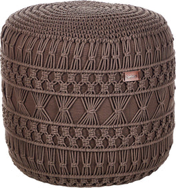 THAKOT - Poef - Bruin - 45 x 45 x 45 cm - Katoen