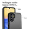 Accezz Rugged Frosted Backcover - Geschikt voor Samsung Galaxy A15 (5G) / A15 (4G) - Schokabsorberend - Zwart
