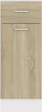 vidaXL - Onderkast - met - lade - Lyon - 30x46x81,5 - cm - bewerkt - hout - sonoma - eiken