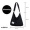 Kioto Schoudertas - Crossbody Tas Dames - Ruimte voor Laptop tot 16 inch - Canvas Zwart