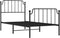 vidaXL - Bedframe - met - hoofd- - en - voeteneinde metaal - zwart - 90x190 - cm