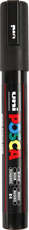 Verfstift Posca PC5M M zwart
