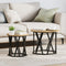 vidaXL - Nesting - Bijzettafels - 2 - stuks - Artisan - Eiken - Geengineerd - Hout