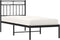 vidaXL - Bedframe - met - hoofdbord - metaal - zwart - 80x200 - cm