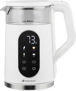 HomeShift® Waterkoker - Temperatuurregeling - 1,7 Liter - Zwart