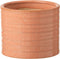 J-Line bloempot Effen Rond - keramiek - pompelmoes - small - 2 stuks - Ø 14 cm