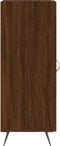 vidaXL - Dressoir - 34,5x34x90 - cm - bewerkt - hout - bruin - eikenkleur