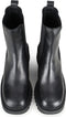 PS Poelman ATENE - Dames Chelsea Laarzen - Chunky zool - Zwart - Maat 40