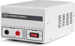 Velleman Laboratoriumvoeding, niet-regelbaar, 13.8 VDC/10 A, stroombegrenzing, kortsluitbestendig, grijs