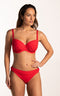 CYELL Dames Bikinitop - Voorgevormd met Beugel - Maat 44E - Rood