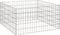 vidaXL - Tuincomposter - 100x100x50 - cm - Gegalvaniseerd - Staal - Vierkant
