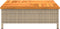 vidaXL - Parasolvoetbedekking - 70x70x25 - cm - poly - rattan - acaciahout - beige