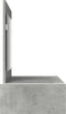 vidaXL - Wandhanger - Kaptafel - Betonnen - Grijs - 100x40x70 - cm