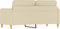 vidaXL - Tweezitsbank - 140 - cm - stof - crèmekleurig
