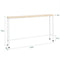 SoBuy FSB19-Z - Console Tafel - 120x65x20cm - Wit/Naturel