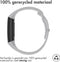 iMoshion Bandje Geschikt voor Fitbit Charge 3 / 4 - iMoshion Siliconen sport band ronde drukknoop zonder pinnetje - Grijs