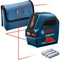 Bosch GLL 2-10 Professional - Lijnlaser - Horizontale en verticale laserlijnen - Rood