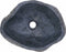 vidaXL - Wastafel - ovaal - 37-46x29-36 cm - riviersteen - antraciet