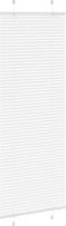 vidaXL - Plissé - rolgordijn - 80x200 - cm - stofbreedte - 79,4 - cm - polyester - wit