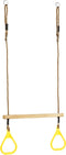 KBT - Trapeze hout met kunststof ringen - Geel