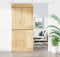 vidaXL - Schuifdeur - met - beslag - 95x210 - cm - massief - grenenhout
