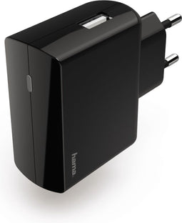 Hama Oplader, 2.4 A, zwart