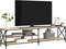 vidaXL - Tv-meubel - 200x40x50 - cm - bewerkt - hout - metaal - sonoma - eikenkleurig