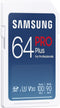 Samsung PRO Plus - SDXC 64GB - UHS-I U3 - 100MB/s lees 90MB/s schrijf