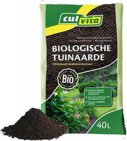 Culvita - Biologische tuinaarde 40 liter - Biologische bodemverbeteraar - Bodemstimulator