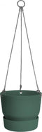 Elho Greenville Hangschaal 24 - Hangpot voor Buiten - 100% Gerecycled Plastic - Ø 23.5 x H 20.5 cm - Blad groen