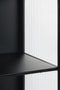 Mica Decorations Clifton Opbergkast met Deuren - L38 x B35 x H90 cm - Metaal - Zwart
