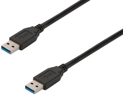 Ewent EC1021 - USB A Kabel - 100cm - Zwart