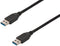 Ewent EC1021 - USB A Kabel - 100cm - Zwart