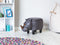 RHINO - Hocker - Donkergrijs - Kunstleer