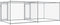 vidaXL - Hondenhok - met - deuren - 4x2x1,5 - m - gegalvaniseerd - staal - grijs