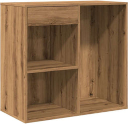 vidaXL - Cosmeticakast - 80x40x75 - cm - bewerkt - hout - artisanaal - eikenkleur