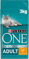Purina ONE Adult - Kattenvoer Droogvoer - Kip & Volkoren Granen - 3 kg